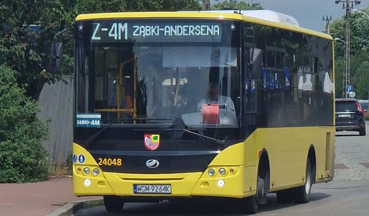 Ząbki - funkcjonowanie komunikacji miejskiej w okresie majówki