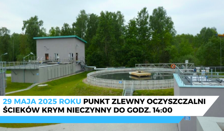 Wołomin - Skrócenie godzin pracy punktu zlewnego Oczyszczalni Ścieków Krym
