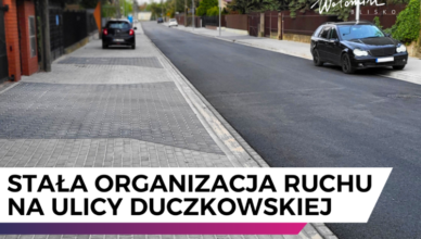Wołomin - Stała organizacja ruchu na ulicy Duczkowskiej