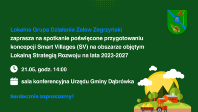 Dąbrówka - Zaproszenie na spotkanie dot. koncepcji SMART VILLAGES. Twórz z nami wieś!
