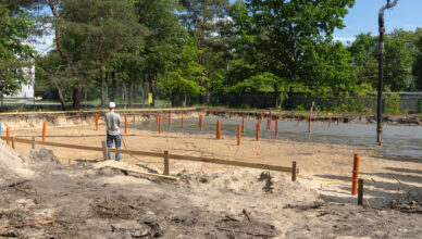 Zielonka - Postępują prace przy budowie Miejskiego Żłobka
