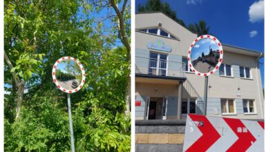 Bezpieczeństwo najmłodszych priorytetem – nowe lustra drogowe na ul. Ceramicznej