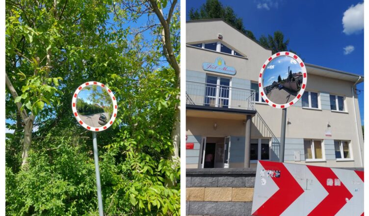 Bezpieczeństwo najmłodszych priorytetem – nowe lustra drogowe na ul. Ceramicznej