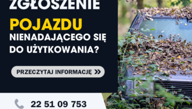 Ząbki - Jak wygląda zgłoszenie pojazdu nienadającego się do użytkowania?