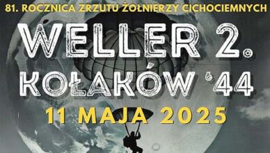 Już w najbliższą niedzielę uroczystość 81. rocznicy zrzutu żołnierzy Cichociemnych WELLER 2. KOŁAKÓW’44