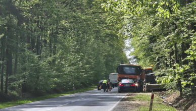 Plan był wzorowy, wykonanie już nie - kierownik robót drogowych z mandatem!