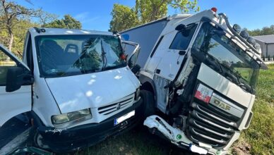 O krok od tragedii – groźne zdarzenie drogowe w Sierakówku