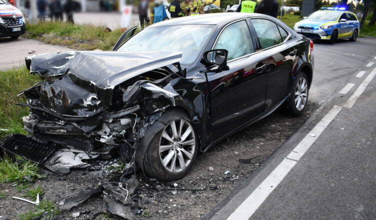 Wypadek w Stupsku, ranni rodzice z dzieckiem