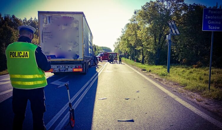 Śmiertelny wypadek na DK 12