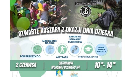 5 Mazowiecka Brygada Obrony Terytorialnej zaprasza na Dzień Dziecka pełen atrakcji!