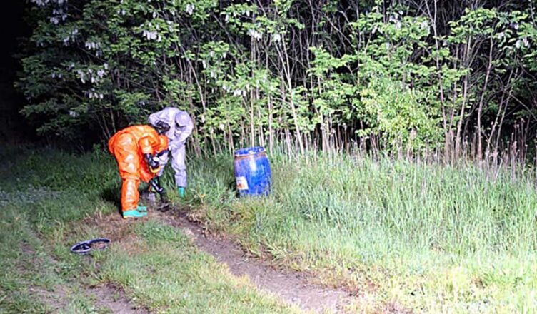 Chemiczny alert na ulicy Okólnej