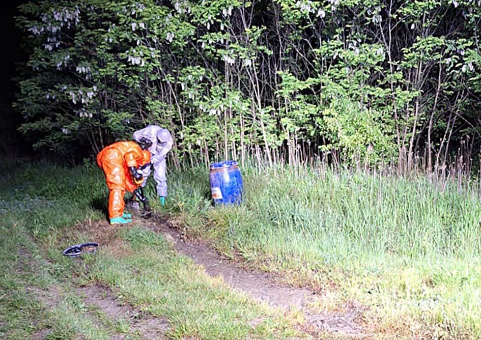 Chemiczny alert na ulicy Okólnej