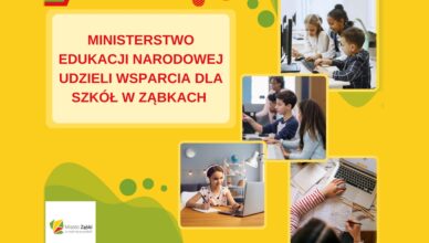 Ministerstwo Edukacji Narodowej udzieli wsparcia dla szkół w Ząbkach