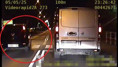 W zaledwie kilka sekund zebrał 24 punkty karne oraz 2 400 złotych mandatu