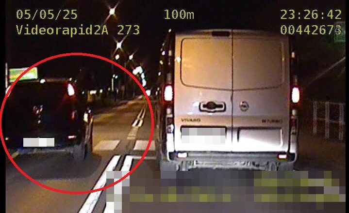 W zaledwie kilka sekund zebrał 24 punkty karne oraz 2 400 złotych mandatu