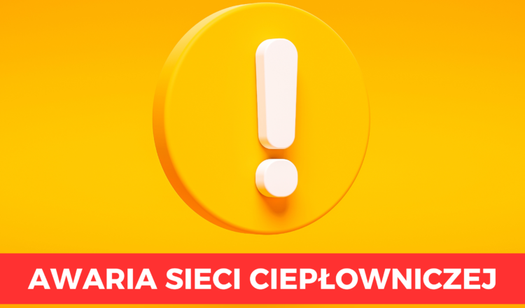 Wołomin - awaria sieci ciepłowniczej na os. Niepodległości