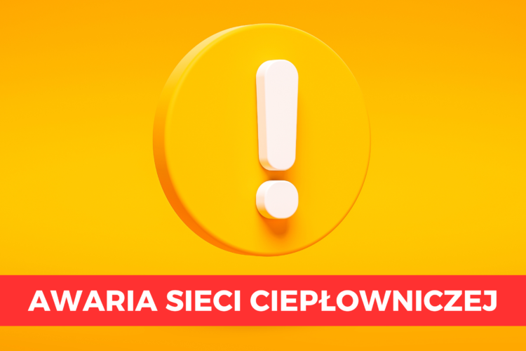 Wołomin - awaria sieci ciepłowniczej na os. Niepodległości