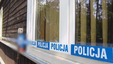 Telewizor wyrzucony przez okno z 1 pietra