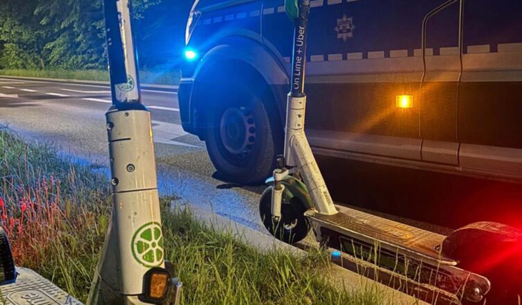 Hulajnoga elektryczna, promile i pasażer - prosty przepis na mandat