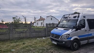 Gwałtowne burze nad Mazowszem – Policjanci ruszyli z pomocą!