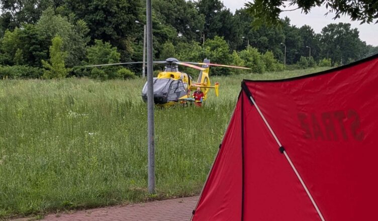 Na DW631 zderzenie motocykla z osobówką - na pomoc wezwano LPR