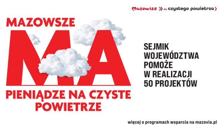 Ponad 1,7 mln zł na poprawę jakości powietrza w powiatach okołowarszawskich
