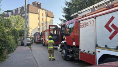 Pożar kuchni w Ząbkach