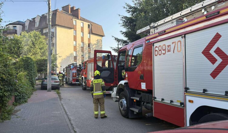 Pożar kuchni w Ząbkach
