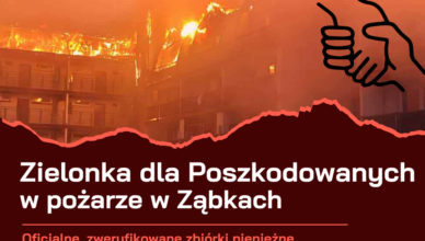 Zielonka - Solidarni z Sąsiadami - pomagamy poszkodowanym w pożarze