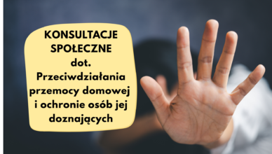 Zarząd Powiatu Wołomińskiego zaprasza do udziału w konsultacjach społecznych dot. przemocy domowej