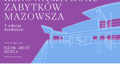 V edycja konkursu „Renowacja Roku Zabytków Mazowsza”