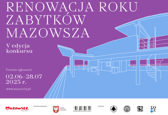 V edycja konkursu „Renowacja Roku Zabytków Mazowsza”