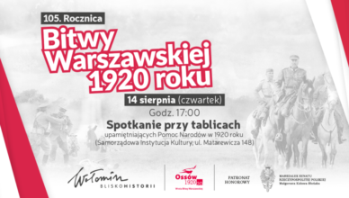 Wołomin - W hołdzie Pomocy Narodów – zaproszenie na uroczystość w Ossowie