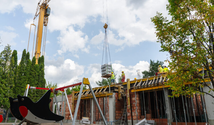 Zielonka - Postępy na budowie miejskiego żłobka