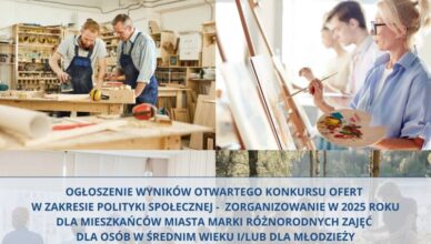 Marki - Rozstrzygnięcie konkursu - polityka społeczna 2025
