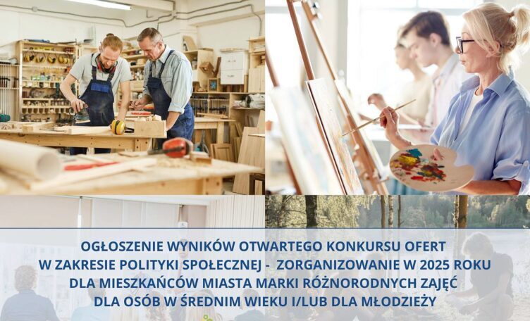 Marki - Rozstrzygnięcie konkursu - polityka społeczna 2025