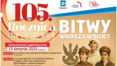 Radzymin - Obchody 105. rocznicy Bitwy Warszawskiej 1920 roku – program wydarzeń