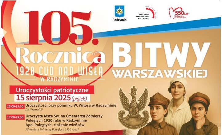 Radzymin - Obchody 105. rocznicy Bitwy Warszawskiej 1920 roku – program wydarzeń