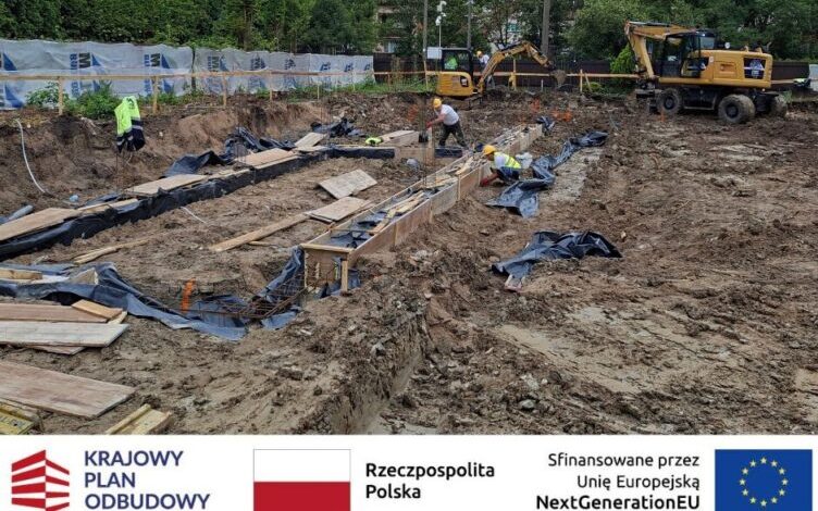 Ząbki - Trwają prace ziemne przy budowie pierwszego Samorządowego Żłobka
