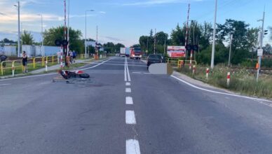 Nieustąpienie pierwszeństwa zakończyło się wypadkiem - motocyklista trafił do szpitala