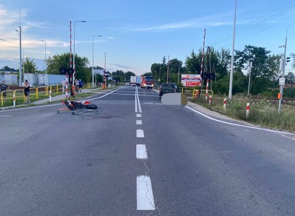 Nieustąpienie pierwszeństwa zakończyło się wypadkiem - motocyklista trafił do szpitala