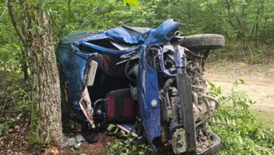 Wypadek w Kondrajcu Szlacheckim. Trzy osoby trafiły do szpitala.