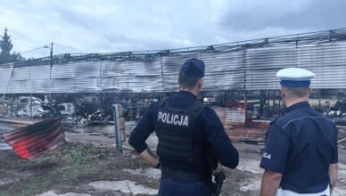 Pożar na terenie zakładu chemicznego