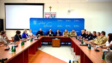 Pożar w Ząbkach. Najnowsze informacje po posiedzeniu sztabu kryzysowego.