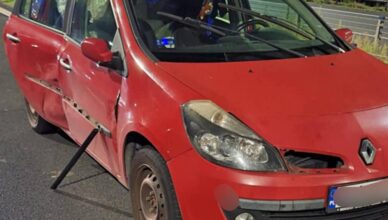 Kolizja czterech pojazdów na trasie S8 w Zielonce. Na szczęście nikt nie ucierpiał