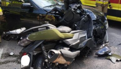 Na DW631 zderzenie samochodu z jednośladem