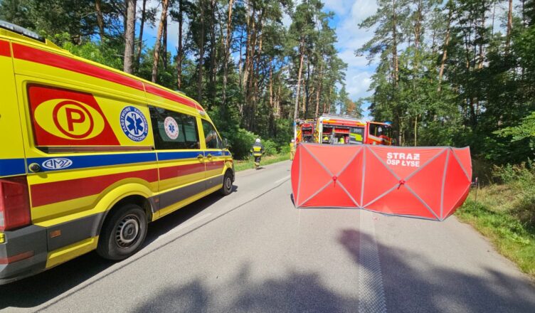 Tragiczny wypadek na Mazowszu. Nie żyje policjant z Suwałk