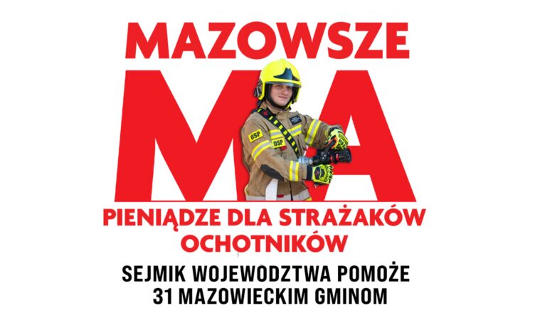 Dodatkowe pieniądze dla mazowieckich OSP