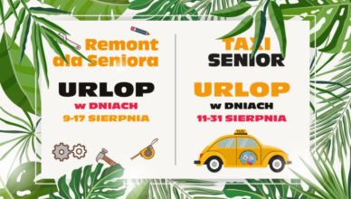 Wołomin - Krótka przerwa w usługach „Remont dla Seniora” i „TAXI SENIOR”