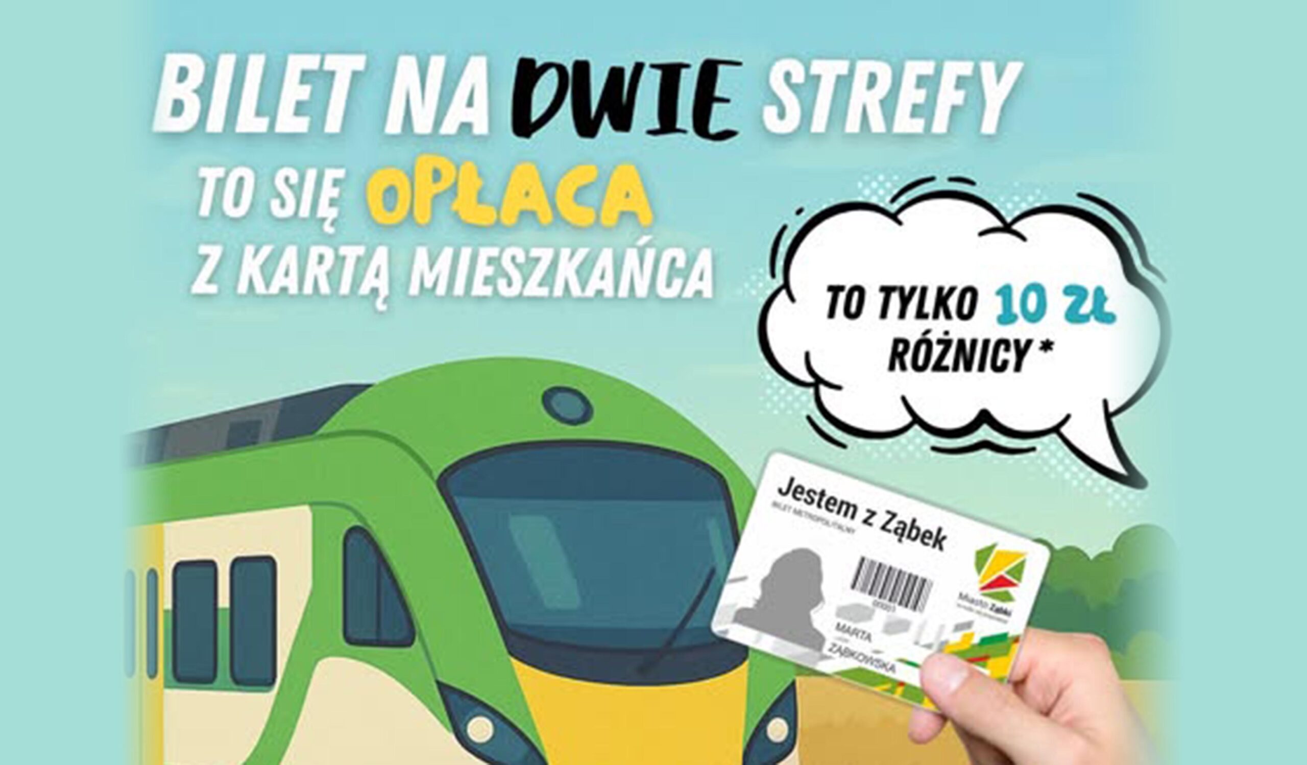 Ząbki - Bilet na dwie strefy - to się opłaca!